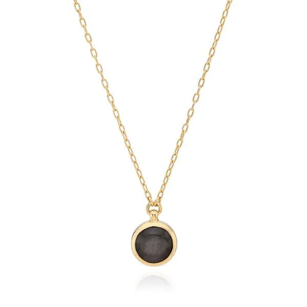 Anna Beck - Small Grey Sapphire Pendant Necklace, 16-18