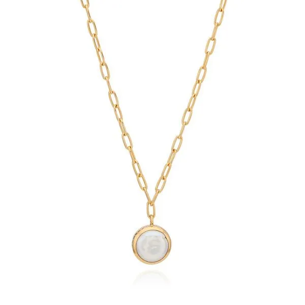 Anna Beck - Small Coin Pearl Necklace, 16-18