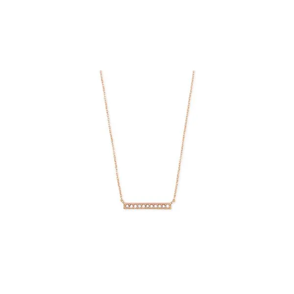 Kendra Scott GWP ADDISON SHORT PENDANT ROSE GOLD METAL Steve Lennon & Co Jewelers  New Hartford, NY