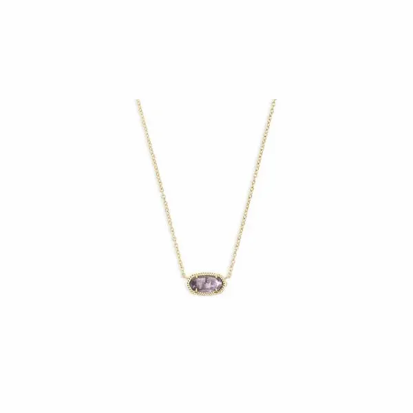 Kendra Scott Elisa Necklace Gold Purple Amethyst Steve Lennon & Co Jewelers  New Hartford, NY