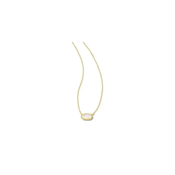 Kendra Scott Grayson Short Pendant Necklace Gold Ivory Mother of Pearl Steve Lennon & Co Jewelers  New Hartford, NY