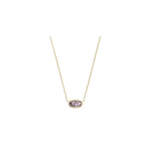 Kendra Scott Elisa Necklace Gold Purple Amethyst Steve Lennon & Co Jewelers  New Hartford, NY