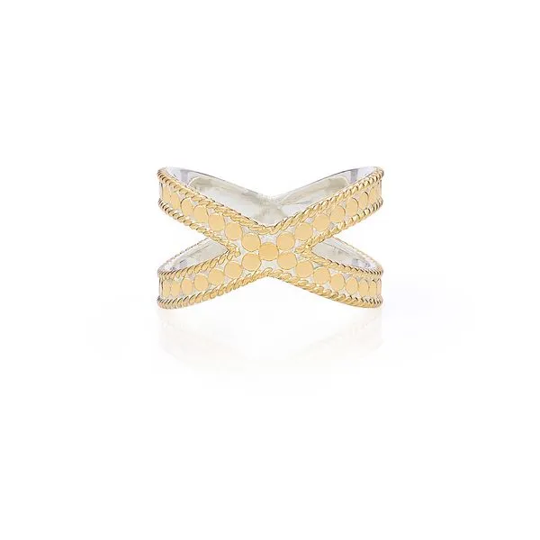 Anna Beck Classic Cross Ring - Gold/Silver Steve Lennon & Co Jewelers  New Hartford, NY