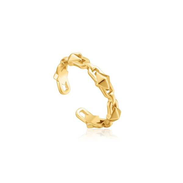 Ania Haie Gold Spike Adjustable Ring Steve Lennon & Co Jewelers  New Hartford, NY