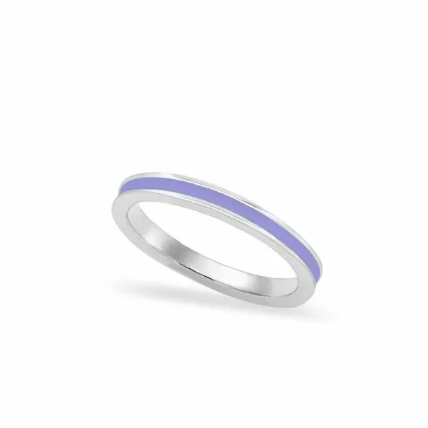 Alex Woo - Enamel Eggplant Sterling Silver Ring-Size 7 (pic shown in lavendar) Steve Lennon & Co Jewelers  New Hartford, NY