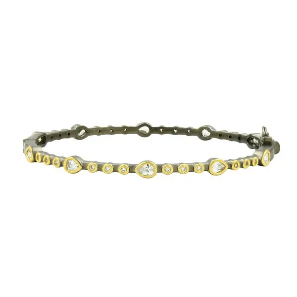 Freida Rothman Teardrop Station Hinge Bangle Steve Lennon & Co Jewelers  New Hartford, NY