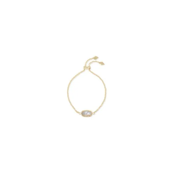 Kendra Scott ELAINA DELICATE CHAIN BRACELET GOLD IVORY MOTHER OF PEARL Steve Lennon & Co Jewelers  New Hartford, NY