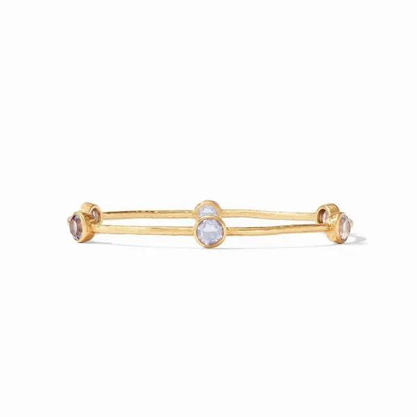Julie Vos  Milano Bangle Gold Bahamian Blue -Medium Image 2 Steve Lennon & Co Jewelers  New Hartford, NY
