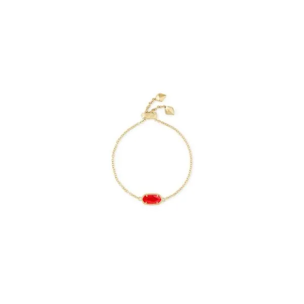 Kendra Scott Elaina Delicate Chain Bracelet Gold Red Illusion Steve Lennon & Co Jewelers  New Hartford, NY
