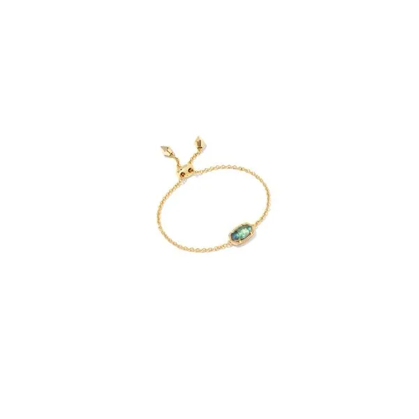 Kendra Scott Elaina Delicate Chain Bracelet Gold Lilac Abalone Steve Lennon & Co Jewelers  New Hartford, NY