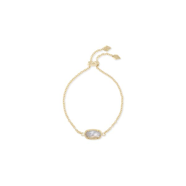 Kendra Scott Elaina Delicate Chain Bracelet Gold Ivory Mother of Pearl Steve Lennon & Co Jewelers  New Hartford, NY