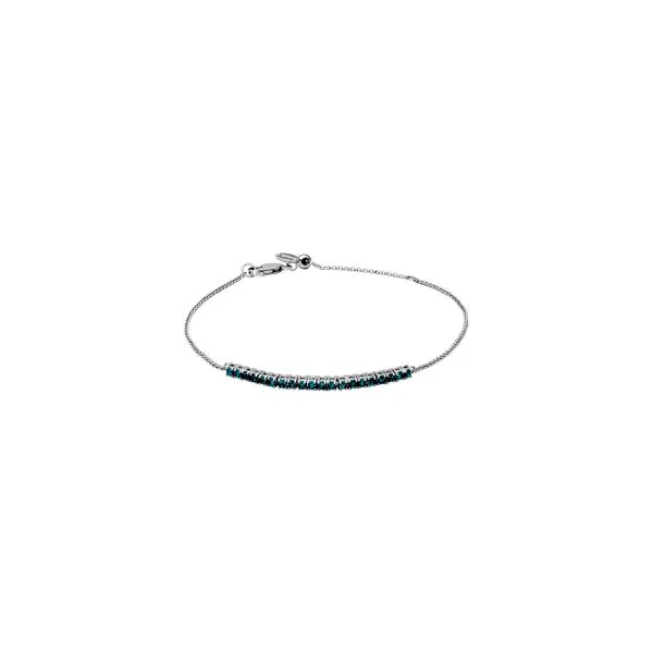 Samuel B. Sterling Silver Genuine Tanzanite Round 2mm Adjustable Bracelet Steve Lennon & Co Jewelers  New Hartford, NY