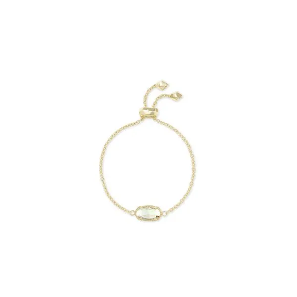 Kendra Scott Elaina Delicate Chain Bracelet Gold Dichroic Glass Steve Lennon & Co Jewelers  New Hartford, NY