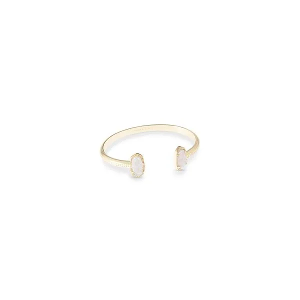 Kendra Scott Elton Cuff Bracelet Gold Iridescent Drusy Steve Lennon & Co Jewelers  New Hartford, NY