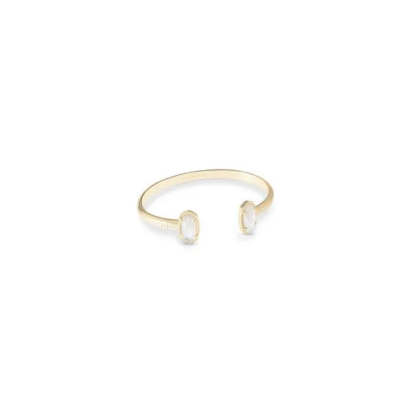Kendra Scott Elton Cuff Bracelet Gold Ivory Mother of Pearl Steve Lennon & Co Jewelers  New Hartford, NY