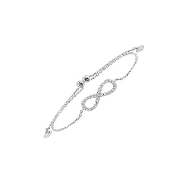 SS Infinity Bolo Bracelet With CZ Steve Lennon & Co Jewelers  New Hartford, NY