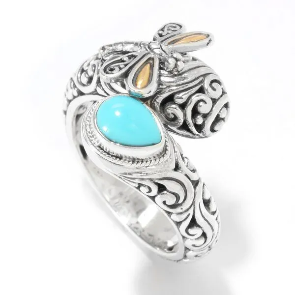 Samuel B. White Sterling Silver Ballerina Ring With Pear Sleeping Beautys Steve Lennon & Co Jewelers  New Hartford, NY