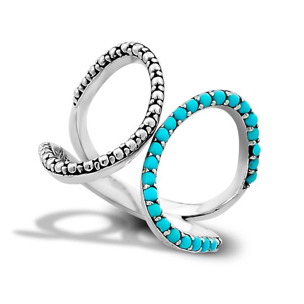 Samuel B. - Sterling Silver Open Ring with Turquoise S. Lennon & Co Jewelers New Hartford, NY