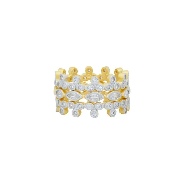 Freida Rothman - Blossoming Brilliance 3 Stack Rings S. Lennon & Co Jewelers New Hartford, NY