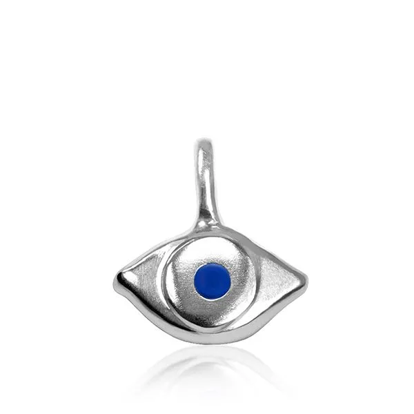 Alex Woo Mini Addition Sterling Silver Blue Enamel Evil Eye Steve Lennon & Co Jewelers  New Hartford, NY