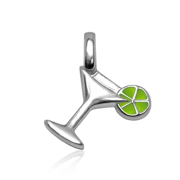 Alex Woo Mini Addition Sterling Silver Green Enamel Cocktail Steve Lennon & Co Jewelers  New Hartford, NY