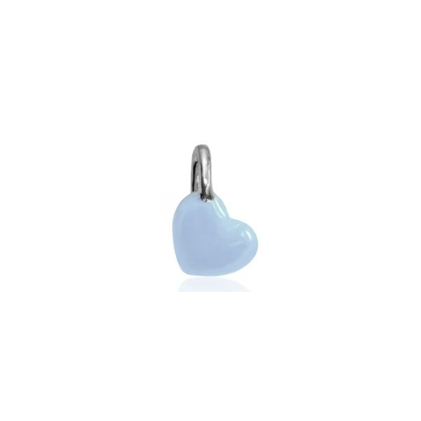 Alex Woo - Mini Addition Sterling Silver Light Blue Enamel Heart S. Lennon & Co Jewelers New Hartford, NY