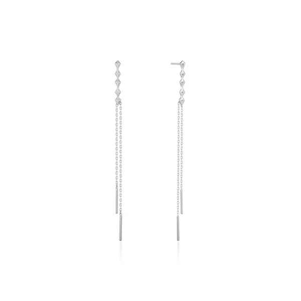 Ania Haie Silver Spike Double Drop Earrings S. Lennon & Co Jewelers New Hartford, NY