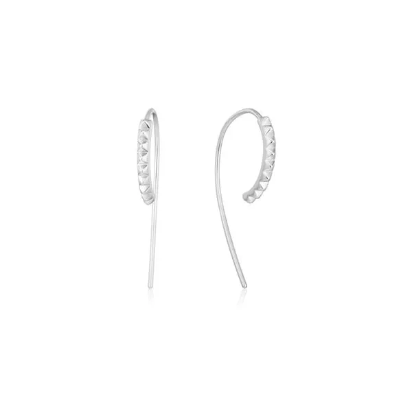 Ania Haie Silver Spike Solid Drop Earrings Steve Lennon & Co Jewelers  New Hartford, NY