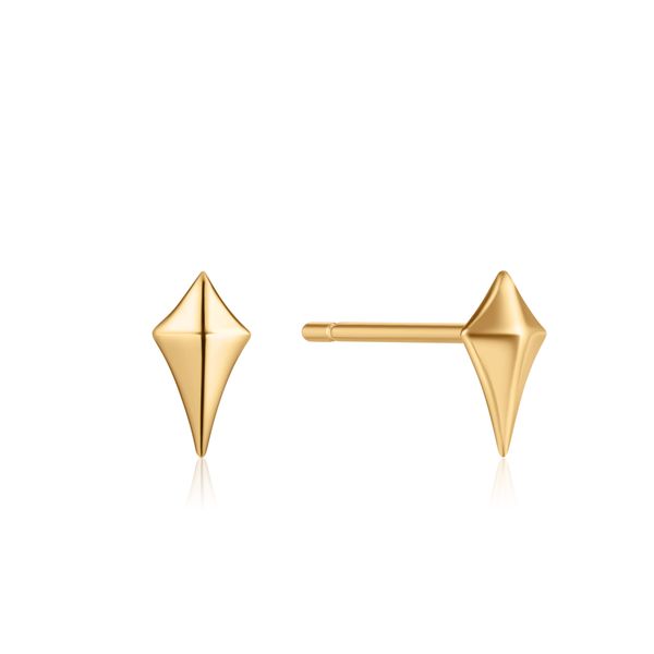 Ania Haie Gold Diamond Shape Stud Earrings Steve Lennon & Co Jewelers  New Hartford, NY