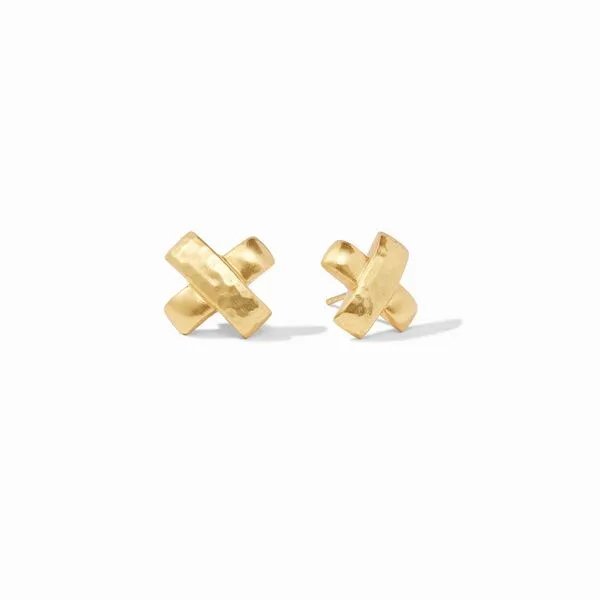 Julie Vos Catalina X Stud Gold Steve Lennon & Co Jewelers  New Hartford, NY