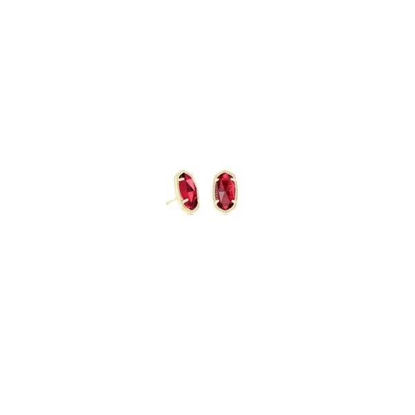 Kendra Scott Ellie Stud Earrings Gold Clear Berry Steve Lennon & Co Jewelers  New Hartford, NY