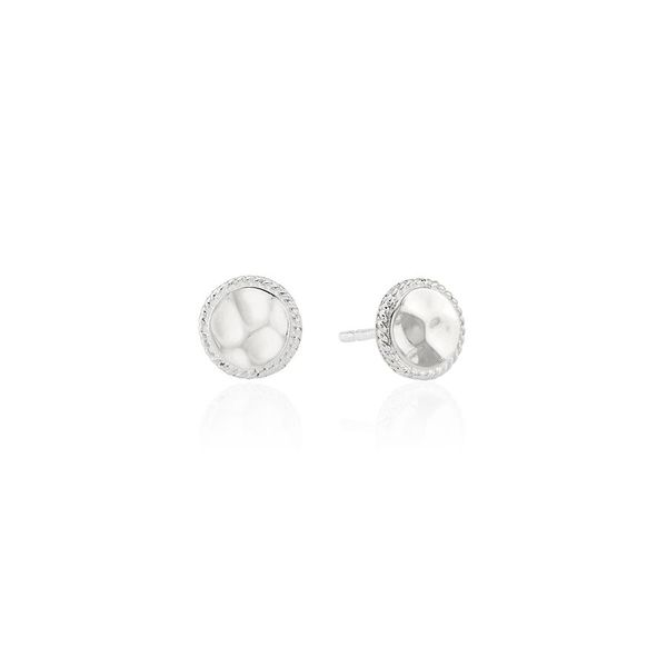 Anna Beck Hammered Stud Earrings Sterling Silver Steve Lennon & Co Jewelers  New Hartford, NY