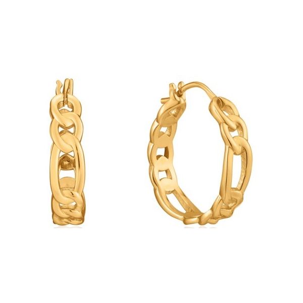 Ania Haie Figaro Chain Hoop Earrings S. Lennon & Co Jewelers New Hartford, NY