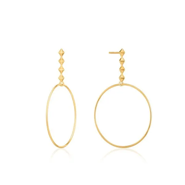Ania Haie Gold Spike Hoop Earrings Steve Lennon & Co Jewelers  New Hartford, NY