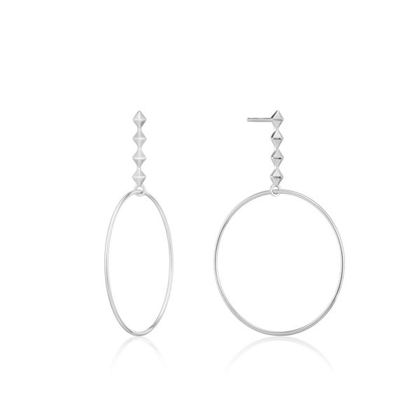 Ania Haie Silver Spike Hoop Earrings S. Lennon & Co Jewelers New Hartford, NY