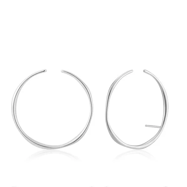 Ania Haie Stud Hoop Ear Cuff - Silver Steve Lennon & Co Jewelers  New Hartford, NY