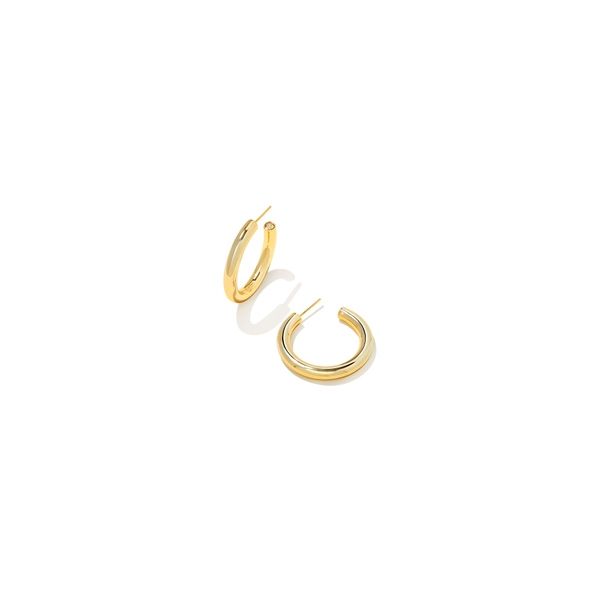 Kendra Scott Colette Hoop Earrings Gold Metal Steve Lennon & Co Jewelers  New Hartford, NY