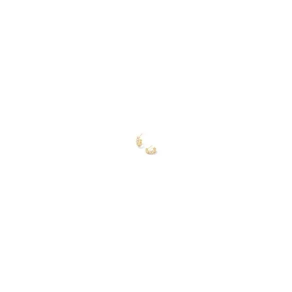 Kendra Scott Cailin Crystal Huggie Earrings Gold Metal White CZ Steve Lennon & Co Jewelers  New Hartford, NY