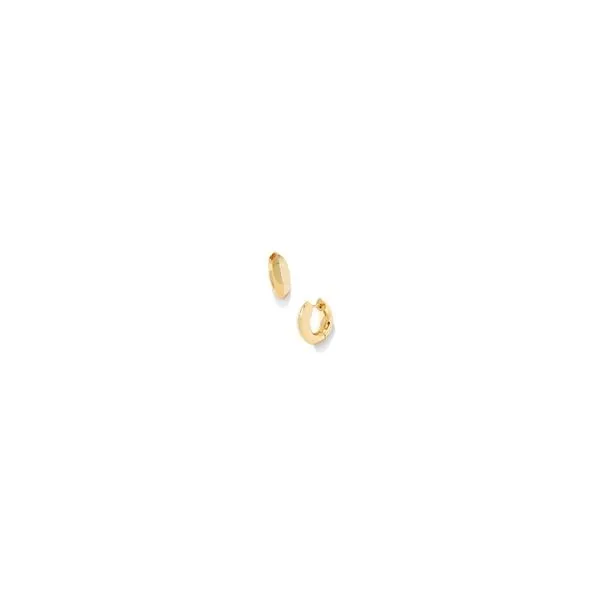 Kendra Scott Mikki Metal Huggie Earrings Polished Gold Steve Lennon & Co Jewelers  New Hartford, NY