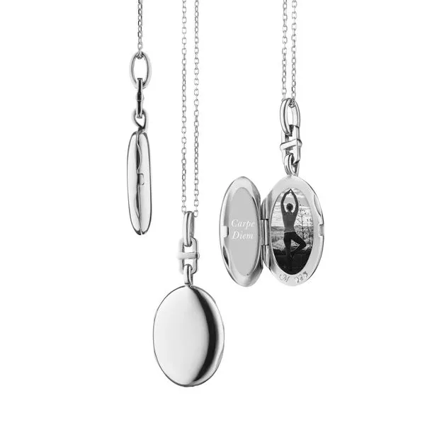 Monica Rich Kosann Sterling Silver Slim Oval 