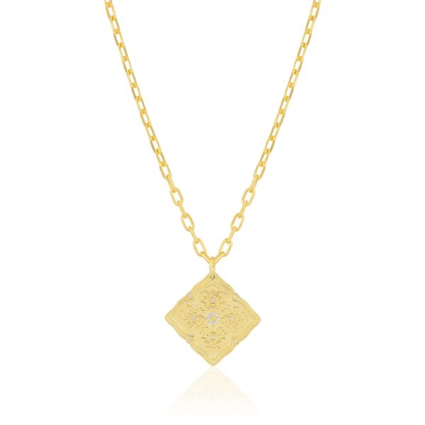 Ela Rae Anita - Diamond Shape - Medium Rectangle Necklace Steve Lennon & Co Jewelers  New Hartford, NY