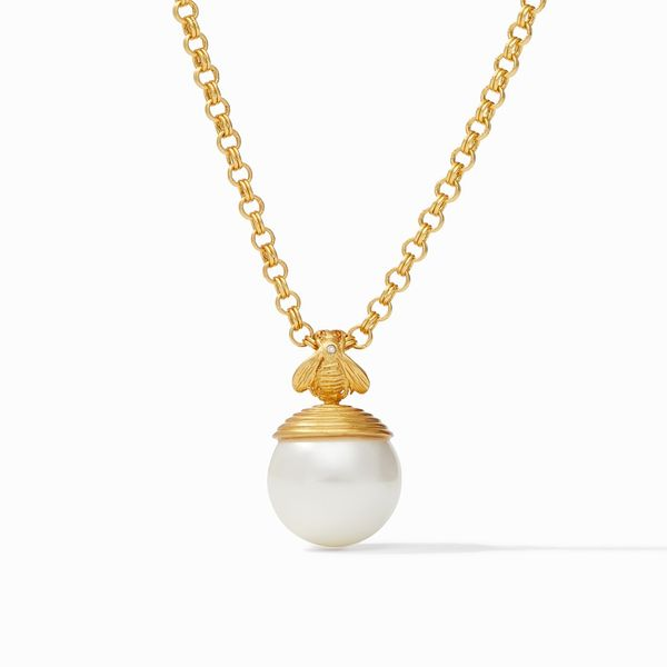 Julie Vos Bee w/Pearl Pendant Gold Steve Lennon & Co Jewelers  New Hartford, NY