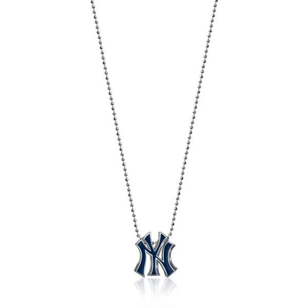 Alex Woo - Little MLB Sterling Silver Blue Enamel New York Yankees Necklace Steve Lennon & Co Jewelers  New Hartford, NY