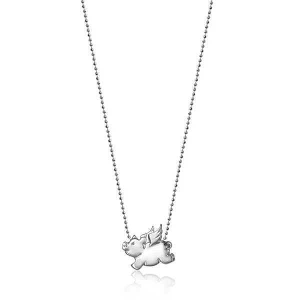 Alex Woo Little Signs Sterling Silver Flying Pig Necklace Steve Lennon & Co Jewelers  New Hartford, NY