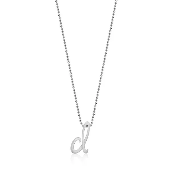 Alex Woo - Little Autograph Silver Letter D Necklace Steve Lennon & Co Jewelers  New Hartford, NY