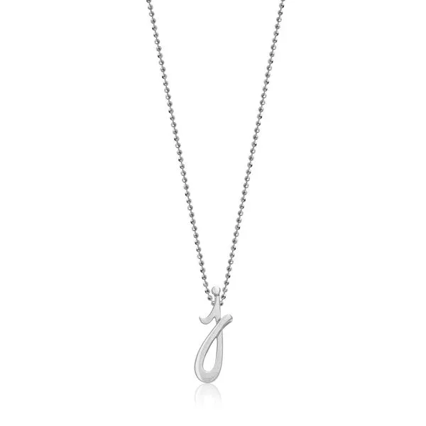 Alex Woo - Little Autograph Silver Letter J Necklace Steve Lennon & Co Jewelers  New Hartford, NY