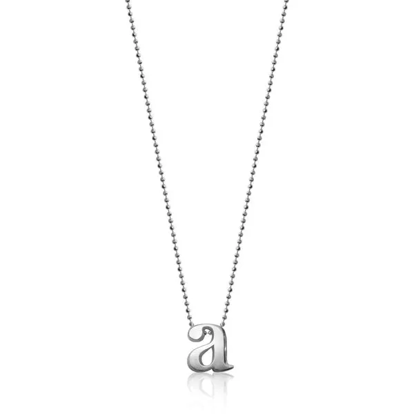 Alex Woo - Little Letter Sterling Silver A Necklace Steve Lennon & Co Jewelers  New Hartford, NY