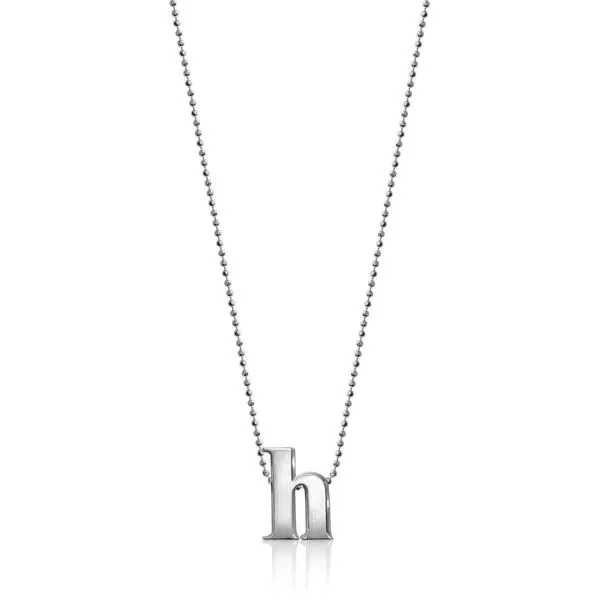 Alex Woo - Little Letter Sterling Silver H Necklace Steve Lennon & Co Jewelers  New Hartford, NY