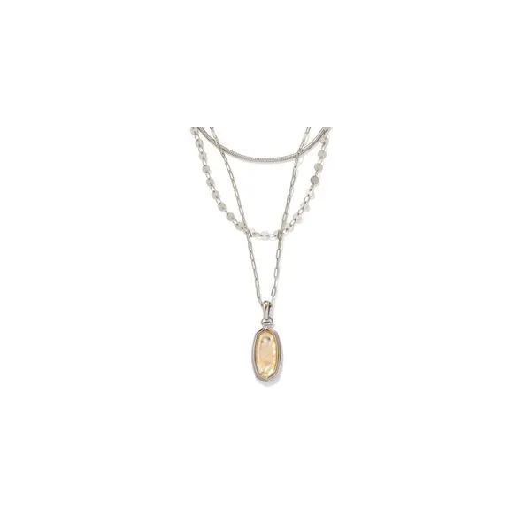 Kendra Scott ASHLYN MIXED CHAIN NECKLACE GOLD TEAL AMAZONITE Steve Lennon & Co Jewelers  New Hartford, NY