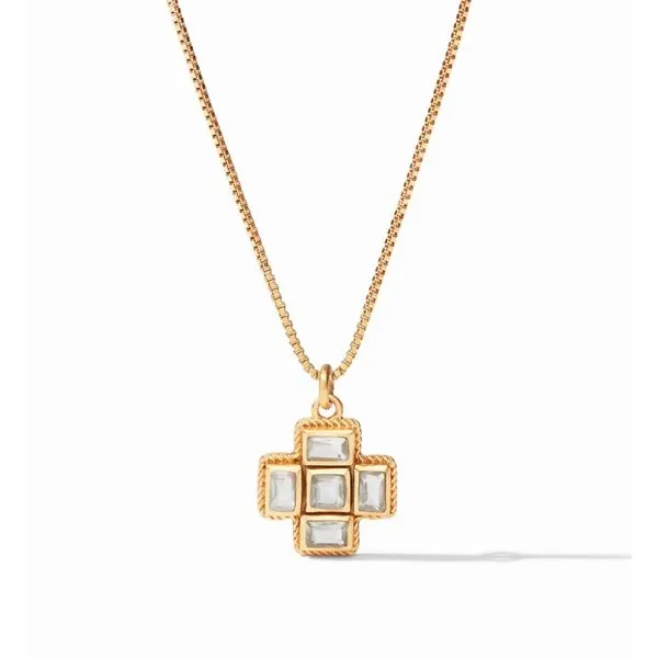 Julie Vos Savoy Delicate Necklace - Clear Crystal Steve Lennon & Co Jewelers  New Hartford, NY